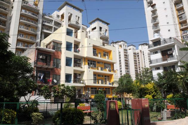 A paying guest house in Sector 30. (Parveen Kumar/HT Photo) A paying guest house in Sector 30. (Parveen Kumar/HT Photo)
