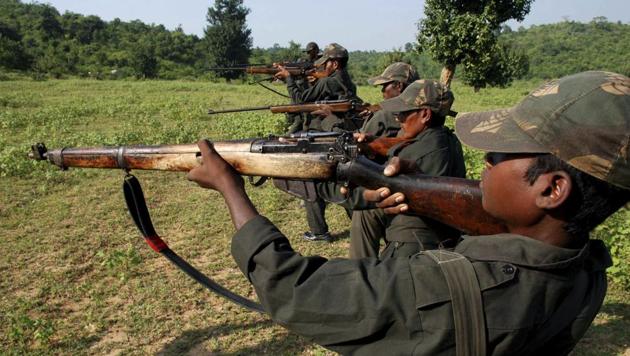 Maoist rebels train in a forest area at Dumariya block in Gaya district of Bihar. (AP/ Representational Photo) Maoist rebels train in a forest area at Dumariya block in Gaya district of Bihar. (AP/ Representational Photo)
