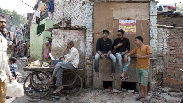 The Locals of Kathputli Colony pictured during their normal day. According to an initial survey, a total of 2,800 families had to be shifted out of which over 1,150 families have already shifted to a transit camp in Anand Parbat. (Saumya Khandelwal/HT PHOTO) The Locals of Kathputli Colony pictured during their normal day. According to an initial survey, a total of 2,800 families had to be shifted out of which over 1,150 families have already shifted to a transit camp in Anand Parbat. (Saumya Khandelwal/HT PHOTO)