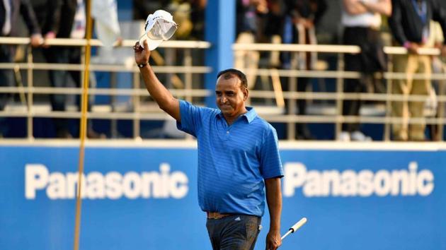 Mukesh Kumar, 51, became the oldest player to win an Asian Tour title with his triumph at the Panasonic Open tournament last year. (HT Photo) Mukesh Kumar, 51, became the oldest player to win an Asian Tour title with his triumph at the Panasonic Open tournament last year. (HT Photo)