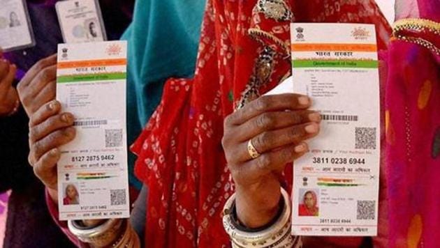 Finance minister Arun Jaitley has said Aadhaar may become the only identity card in future.(PTI File)