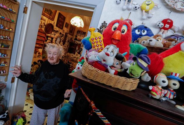 From the living room to the bedroom, every space in Catherine Bloemen’s home has been taken over by her collection of stuffed and plastic toys. (Yves Herman / Reuters) From the living room to the bedroom, every space in Catherine Bloemen’s home has been taken over by her collection of stuffed and plastic toys. (Yves Herman / Reuters)