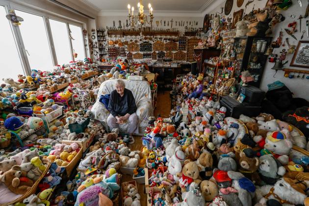 Catherine Bloemen has been collecting Kinder Surprise toys and teddy bears since the age of 21. (Yves Herman / Reuters) Catherine Bloemen has been collecting Kinder Surprise toys and teddy bears since the age of 21. (Yves Herman / Reuters)