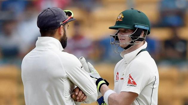 India skipper Virat Kohli and Australian counterpart Steve Smith have been involved in a number of verbal duels during the ongoing four-match Test series. (PTI) India skipper Virat Kohli and Australian counterpart Steve Smith have been involved in a number of verbal duels during the ongoing four-match Test series. (PTI)