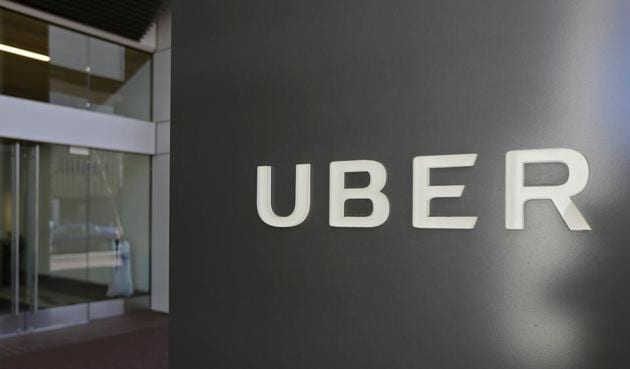This file photo shows an exterior view of the headquarters of Uber in San Francisco.(AP)