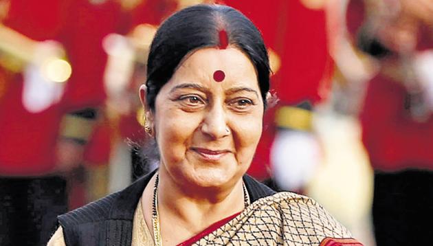 External affairs minister Sushma Swaraj has helped many Indians during times of need in other countries.(REUTERS File)