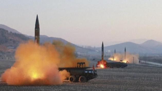 In this file image made from video released by KRT on Tuesday, March 7, 2017, North Korea launches four missiles in an undisclosed location North Korea. (AP Photo) In this file image made from video released by KRT on Tuesday, March 7, 2017, North Korea launches four missiles in an undisclosed location North Korea. (AP Photo)
