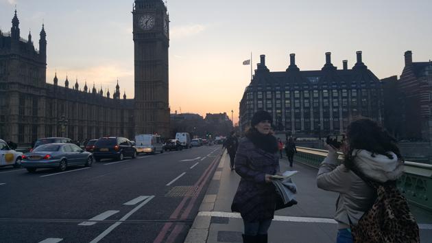 Londoners were determined to make a statement against the act of terror.(HT Photo)