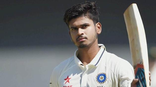 Shreyas Iyer was called up as a cover for the injured VIrat Kohli ahead of Dharamsala Test. (PTI) Shreyas Iyer was called up as a cover for the injured VIrat Kohli ahead of Dharamsala Test. (PTI)