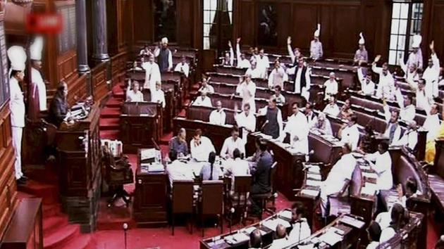A view of the Rajya Sabha in New Delhi. (PTI Photo) A view of the Rajya Sabha in New Delhi. (PTI Photo)