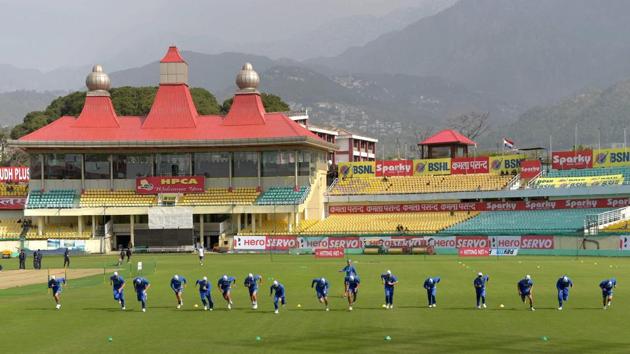 The Himachal Pradesh Cricket Association (HPCA) Stadium in Dharamsala will host the fourth India-Australia Test match.(PTI)