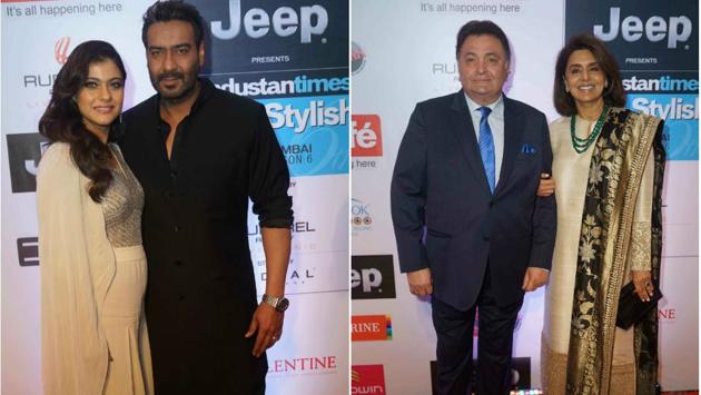 The two power couples we could not take our eyes off from. Kajol-Ajay Devgn and Rishi Kapoor-Neetu Singh looked as wonderful together as always. The two power couples we could not take our eyes off from. Kajol-Ajay Devgn and Rishi Kapoor-Neetu Singh looked as wonderful together as always.