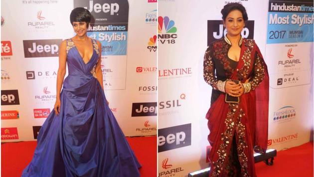 Mandira Bedi looked every bit the feisty diva that she is in her beautiful gown. Divya Dutta stuck to Indian wear. Mandira Bedi looked every bit the feisty diva that she is in her beautiful gown. Divya Dutta stuck to Indian wear.