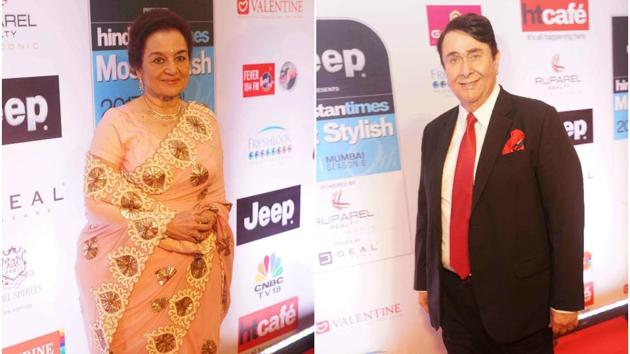 Evergreen and ever so charming Asha Parekh and Randhir Kapoor at the event. Evergreen and ever so charming Asha Parekh and Randhir Kapoor at the event.