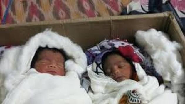 These newborns were found by CID sleuths in a carton in a child welfare home in south Bengal last year. They were waiting to be sold off to childless couples. (HT Photo) These newborns were found by CID sleuths in a carton in a child welfare home in south Bengal last year. They were waiting to be sold off to childless couples. (HT Photo)