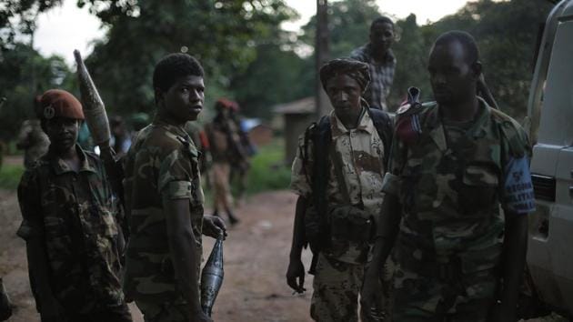 Ex-Seleka fighters return to base at the end of the day in Bambari, Central African Republic. (AP File Photo) Ex-Seleka fighters return to base at the end of the day in Bambari, Central African Republic. (AP File Photo)