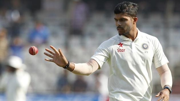 Umesh Yadav in action against Australia in Dharamsala. (BCCI)