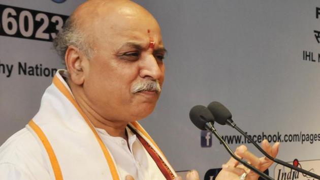 VHP leader Praveen Togadia reiterates demand for a law to pave the way for construction of Ram temple (HT File Photo) VHP leader Praveen Togadia reiterates demand for a law to pave the way for construction of Ram temple (HT File Photo)