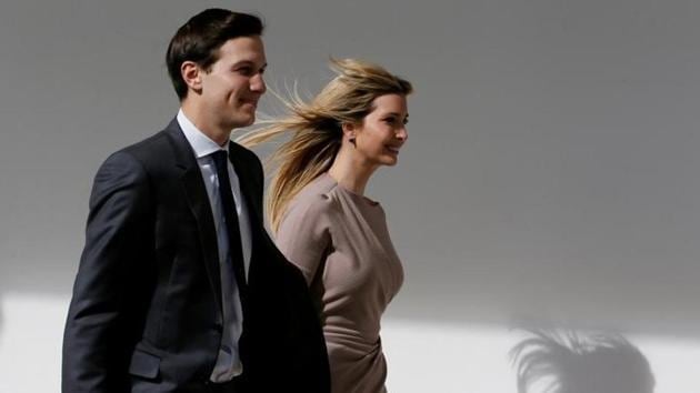 White House senior adviser Jared Kushner and his wife Ivanka Trump at the White House in Washington, US.(Reuters Photo) White House senior adviser Jared Kushner and his wife Ivanka Trump at the White House in Washington, US.(Reuters Photo)