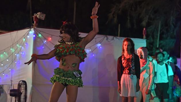 This participant dances  up a storm. (Pratham Gokhale/HT Photo) 