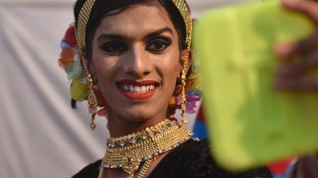 A participant is all smiles. (Pratham Gokhale/HT Photo) 