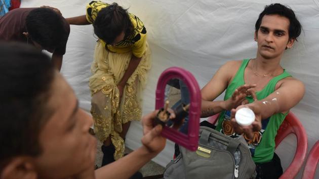 Participants get ready for a show to remember. (Pratham Gokhale/HT Photo) 