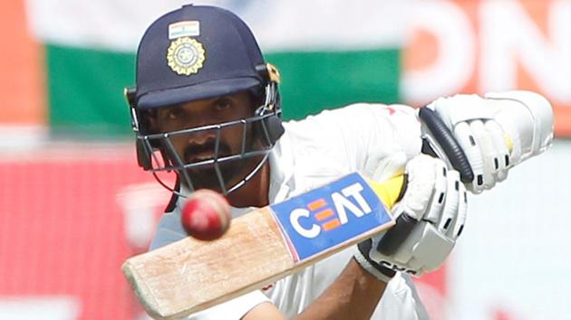 Ajinkya Rahane bats during day two of the fourth test match between India and Australia. (BCCI) 