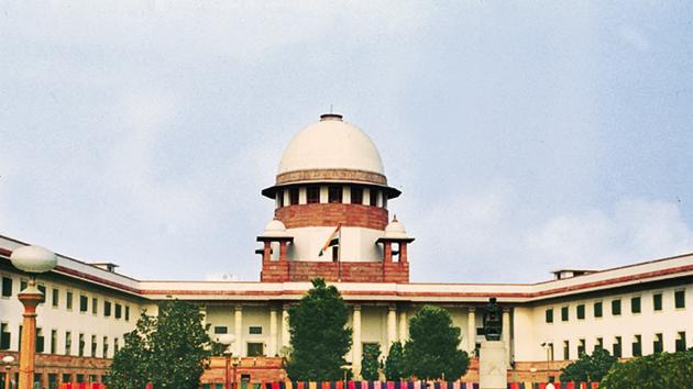 Supreme court building in New Delhi. Supreme court building in New Delhi.