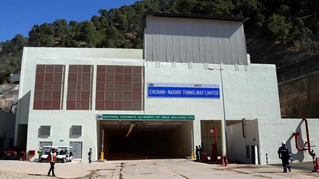Built at a huge cost, the Chenani-Nashri tunnel will bypass the picturesque hill station of Patnitop reducing travel distance by over thirty kilometres and saving nearly an hour of road journey time. (HT Photo) Built at a huge cost, the Chenani-Nashri tunnel will bypass the picturesque hill station of Patnitop reducing travel distance by over thirty kilometres and saving nearly an hour of road journey time. (HT Photo)