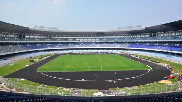 The iconic Salt Lake Stadium, which was renovated for the 2017 FIFA U-17 World Cup, will host the final of the tournament.(HT Photo)