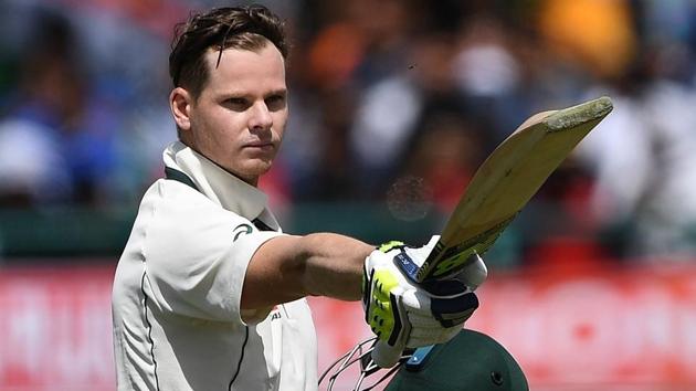 Steve Smith slammed his 20th Test hundred when he played a brilliant knock against India in Dharamsala.(AFP)