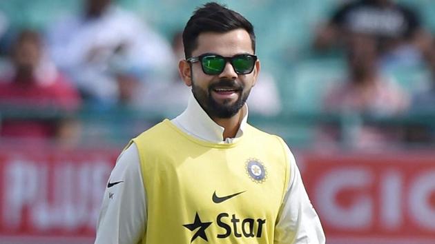 Virat Kohli was ruled out of the fourth India vs Australia Test in Dharamsala due to a shoulder injury.(PTI)