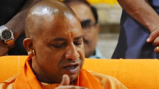 Yogi Adityanath during his first visit to Gorakhnath temple after becoming the chief minister of Uttar Pradesh. (Deepak Gupta/ Hindustan Times) Yogi Adityanath during his first visit to Gorakhnath temple after becoming the chief minister of Uttar Pradesh. (Deepak Gupta/ Hindustan Times)