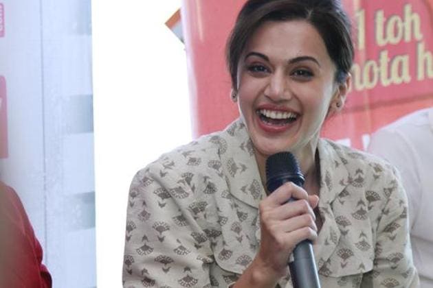 Taapsee Pannu said working in Naam Shabana felt like working in Baby all over again, just that in this film, she had more screen space, had to dub a lot more and also was paid more. (WASEEM GASHROO/HT PHOTO) 