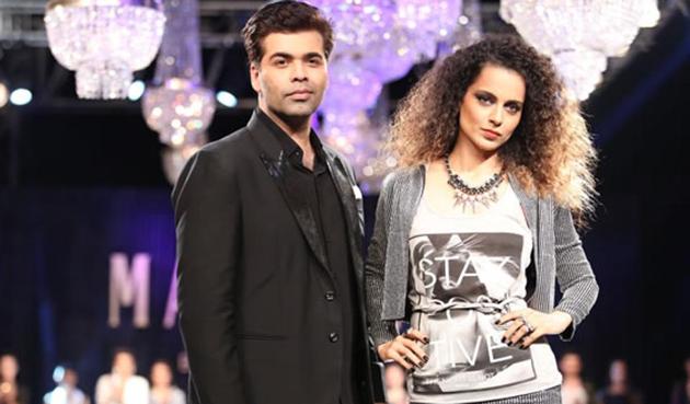 Kangana Ranaut and Karan Johar have locked horns over the actor’s statement on nepotism in Bollywood. Kangana Ranaut and Karan Johar have locked horns over the actor’s statement on nepotism in Bollywood.
