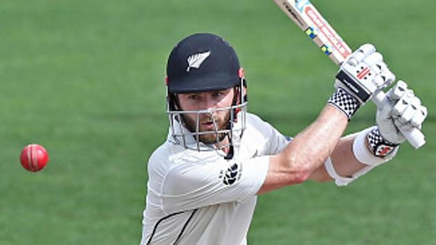 Kane Williamson en route to his century against South Africa in Hamilton, New Zealand.(Getty Images)