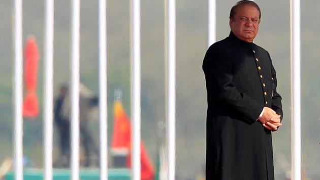 Pakistan's Prime Minister Nawaz Sharif attends the Pakistan Day military parade in Islamabad on March 23.(REUTERS)