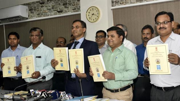 CAG report was released in Patna on Monday. (Santosh Kumar / HT photo) CAG report was released in Patna on Monday. (Santosh Kumar / HT photo)
