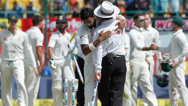 Indian cricket team players celebrate after winning the four-match Test series against Australia. (BCCI)