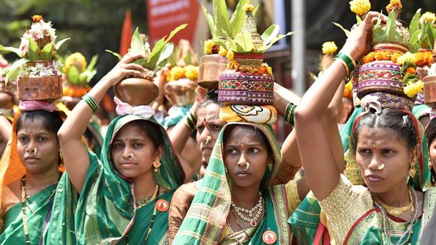 Citizens take part in a rally at Prabhadevi in  Mumbai. (Anshuman Poyrekar/HT Photo) 