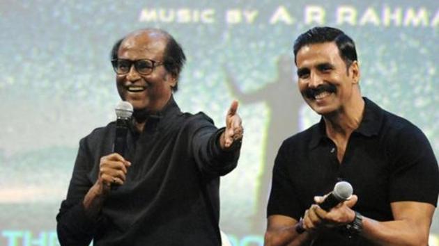 Shankar’s 2.o stars Akshay Kumar and Rajinikanth.(AFP)