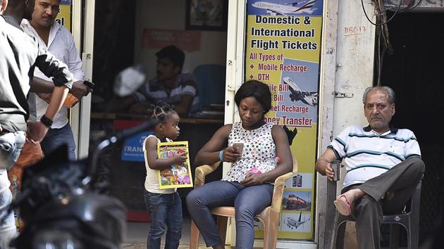 Nigerian population in Khirki Extension says the attitude of most people makes them feel unwelcome in Delhi. (Raj K Raj/HT PHOTO) Nigerian population in Khirki Extension says the attitude of most people makes them feel unwelcome in Delhi. (Raj K Raj/HT PHOTO)