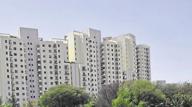End-users who were on a lookout for properties are taking advantage of corrective valuations and the real estate market is gradually picking up.(Sanjeev Verma/HT PHOTO)