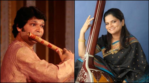 Flautist Rakesh Chaurasiya and singer Devaki Pandit will perform at the festival. (Courtesy: devakipandit.com and rakeshchaurasia.com) Flautist Rakesh Chaurasiya and singer Devaki Pandit will perform at the festival. (Courtesy: devakipandit.com and rakeshchaurasia.com)