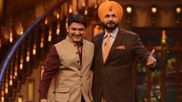 Kapil Sharma and Navjot Singh Sindhu on the show.