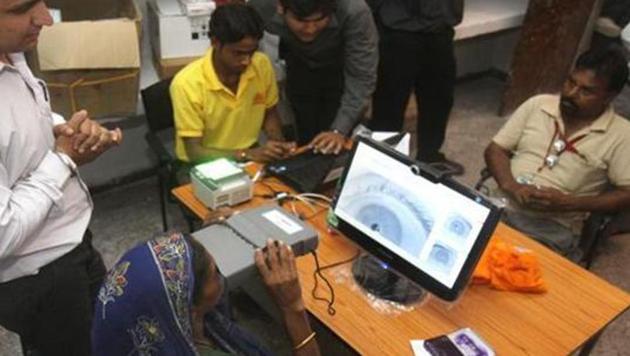 The journalist, who works with a news channel, had in a sting operation showed that one could get an Aadhaar enrolment receipt by submitting forged details.(HT File Photo) The journalist, who works with a news channel, had in a sting operation showed that one could get an Aadhaar enrolment receipt by submitting forged details.(HT File Photo)