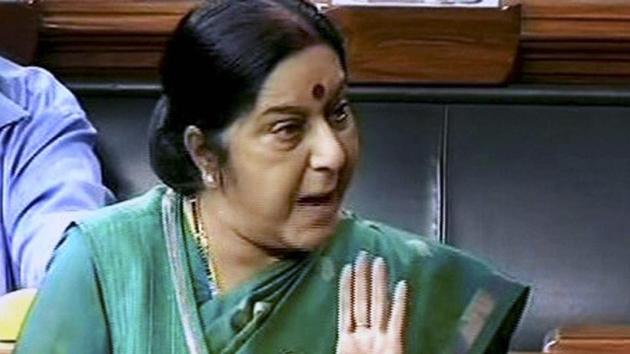 External affairs minister Sushma Swaraj informs Rajya Sabha the Centre has sought a report from the Uttar Pradesh government on the incident.(PTI File Photo)