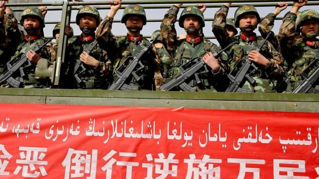 Hundreds of people have died in recent years in Xinjiang, home to the Muslim Uighur people, in unrest blamed by Beijing on Islamist militants and separatists. (AFP File Photo) Hundreds of people have died in recent years in Xinjiang, home to the Muslim Uighur people, in unrest blamed by Beijing on Islamist militants and separatists. (AFP File Photo)
