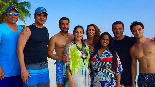 Salman’s nephew Ahil turned one on Thursday and the actor’s family celebrated in the Maldives.