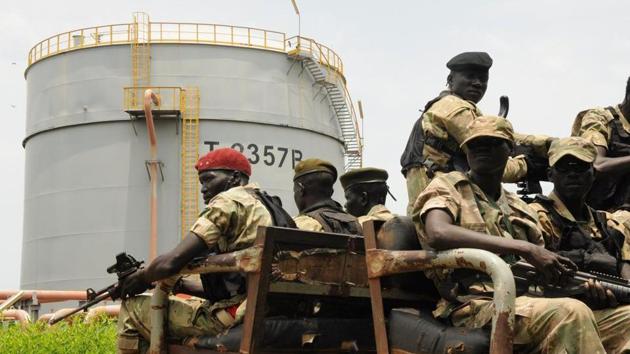 Security forces patrol near an oilfield in South Sudan’s Upper Nile State. (Reuters File) Security forces patrol near an oilfield in South Sudan’s Upper Nile State. (Reuters File)
